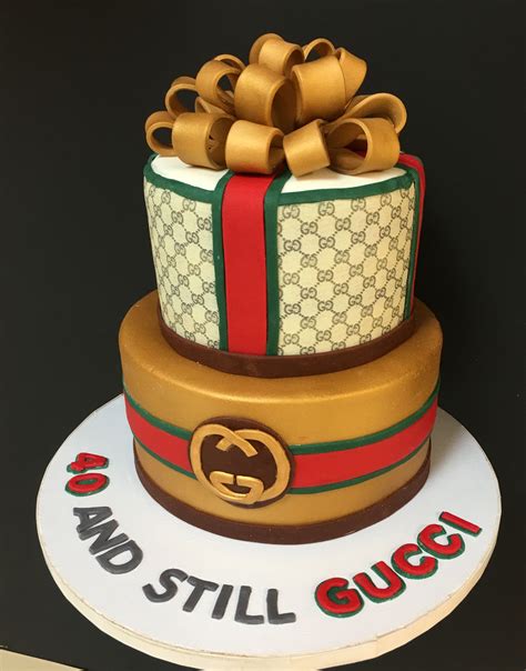 simple gucci cake|Gucci birthday cake.